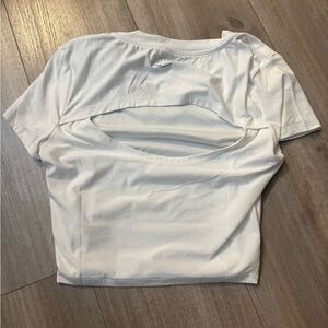 Beyond Yoga White Short Sleeve Top